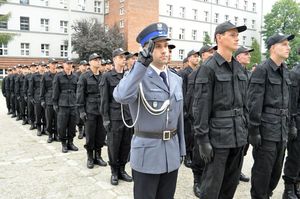 Ślubowanie nowo przyjętych policjantów 1 września 2017 r.