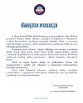 Życzenia Komendanta Miejskiego Policji w Jaworznie z okazji Święta Policji