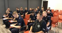 odprawa policjantów przed Tour de Pologne