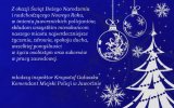 kartka świąteczna z życzeniami Komendanta Miejskiego Policji w Jaworznie